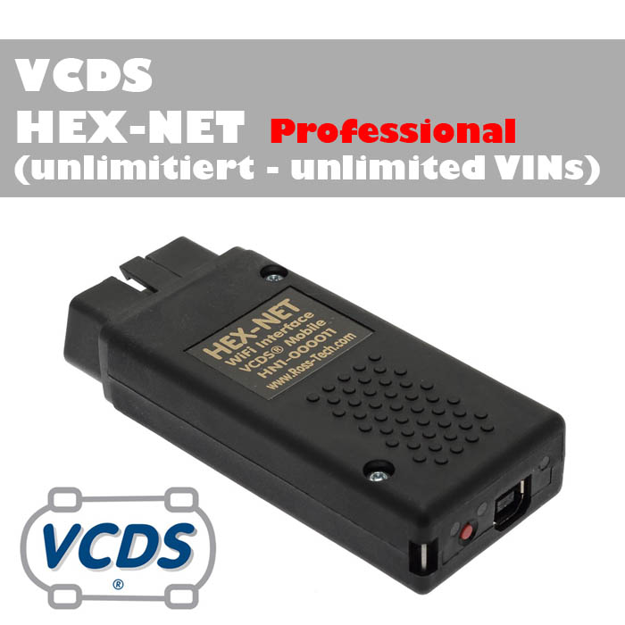 VCDS Profi-Interface HEX-NET Interface unlimitiert - Drahtlose Kommunikation über WLAN